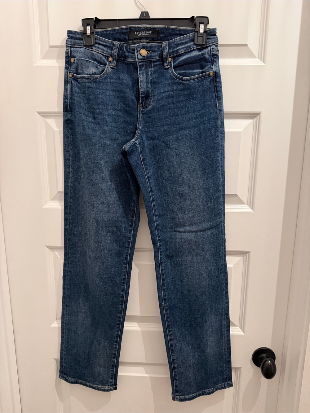 Liverpool Marley Girlfriend  Jeans in Dark Blue Wash